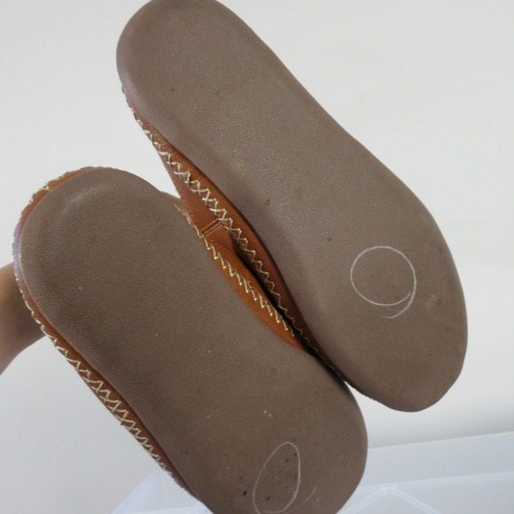 UGG Tamara Slippers Loafer Mules Shoes Slip On Women 7 Brown Leather Outdoor 428 - Picture 8 of 10